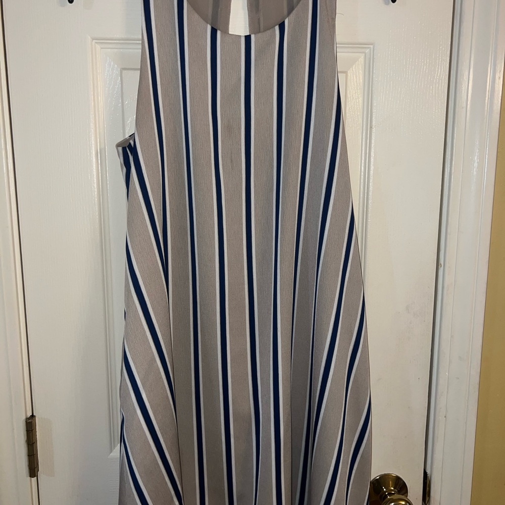 Lulu's Blue and White Striped Dress